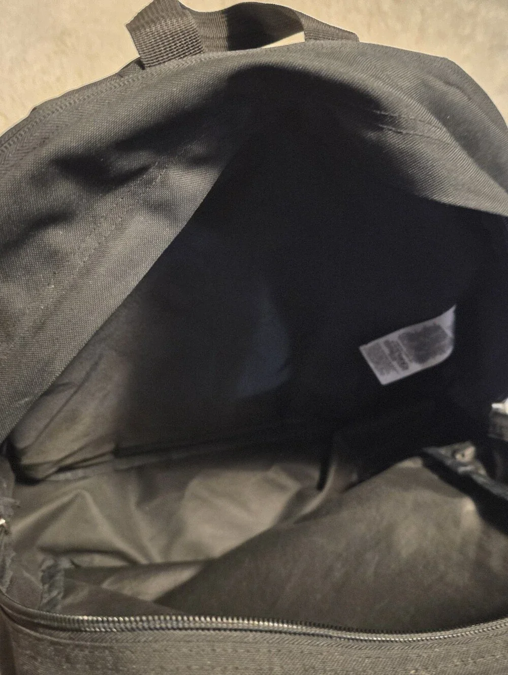Jansport Black Everyday Backpack 2 Large Openings with Front Organizer Pocket